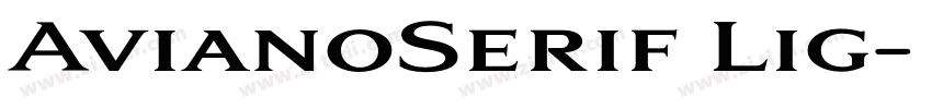AvianoSerif Lig字体转换